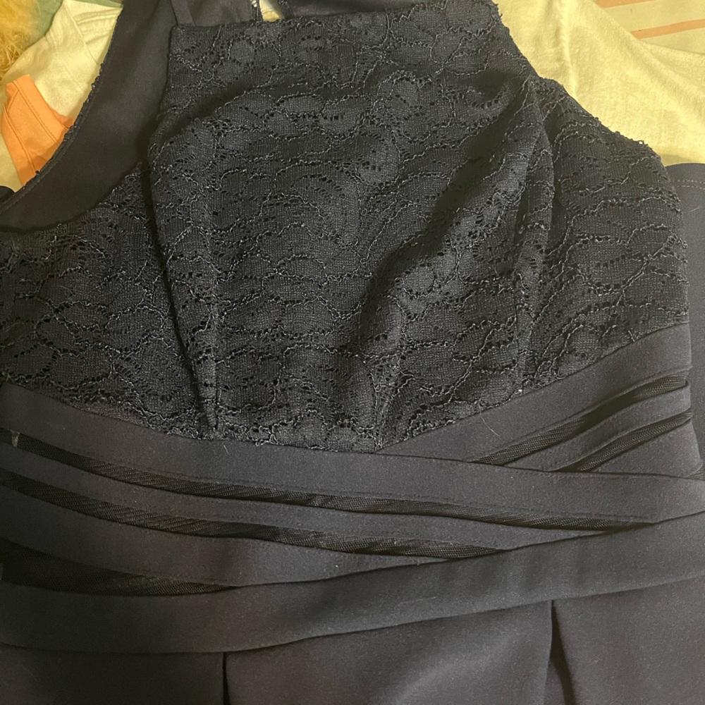 Deep blue short dress